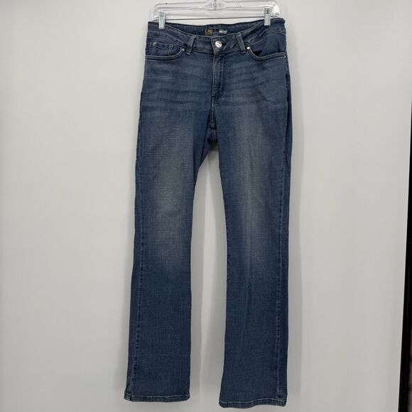 Lee Bootcut Curvy Jeans Classic Denim Size 10 Womens Cotton - Picture 1 of 10
